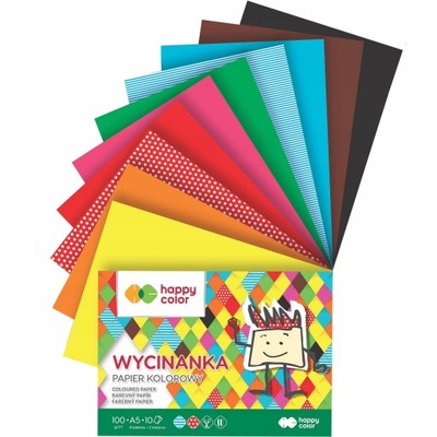 Wycinanka A5 Happy Color 10 arkuszy 100 g/m²