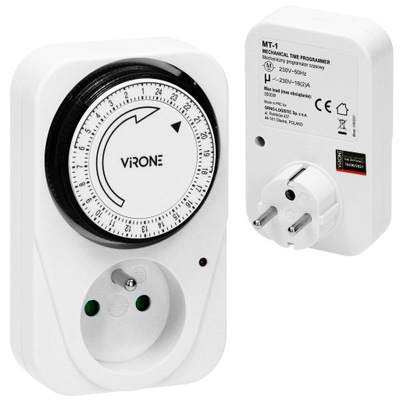 Programator czasowy TIMER włącznik analogowy zegar MT-1 ORNO