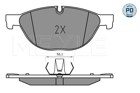 ZAPATAS DE FRENADO BMW P. 5/6/7 08-  