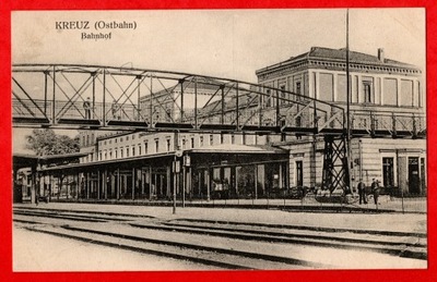 Krzyż Kreuz na Ostbahn , stacja kolejowa / 1916 r