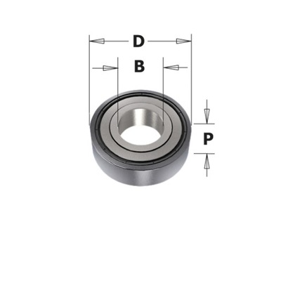 CMT Łożysko kulkowe do frezów D12,7 b6,35 P4,8 mm