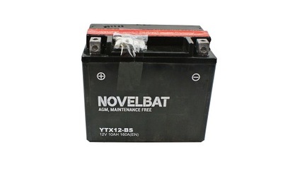 BATTERY 12V YTX12-BS NOWELBAT AGM QUAD ATV 10AH  