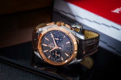 OMEGA SEAMASTER AQUA TERRA GMT CHRONOGRAPH SS|18K GOLD 43MM/BOX