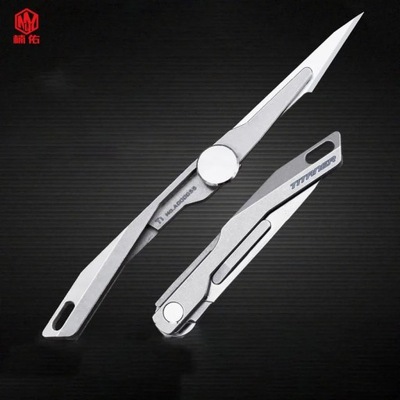 Mini Titanium Alloy Folding knife Portable Self-defense EDC Outdoor knife M