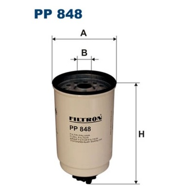 FILTRO COMBUSTIBLES FILTRON PP 848  