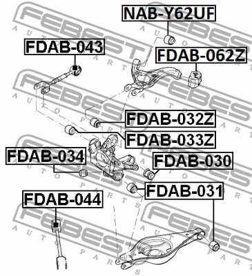 MOVA GALINIO ZAW.PLYWAJACA FDAB-033Z FEBEST FEBEST FDAB-033Z 