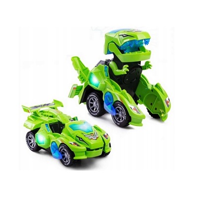 Dinozaur Samochód pojazd transformers zielony