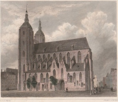 WROCŁAW. Kościół Marii Magdaleny -około 1850