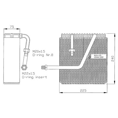 Nrf 36047 испаритель, электропроводка кондиционера фото №1