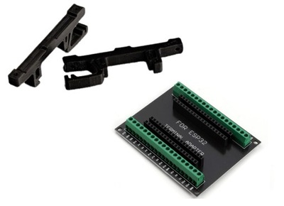 Uchwyt na szynę DIN Adapter terminal shield ESP32 ESP8266 NodeMCU