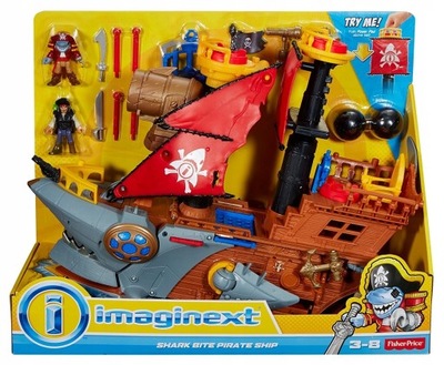 Fisher-Price Imaginext Statek Piracki Rekin DHH61