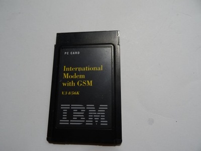 PC CARD IBM International Modem with GSM V.34/56K