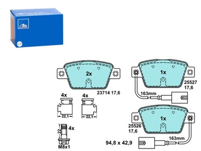 Гальмівні колодки гальмівні керамічні задня alfa romeo mito fiat bravo ii фото №1
