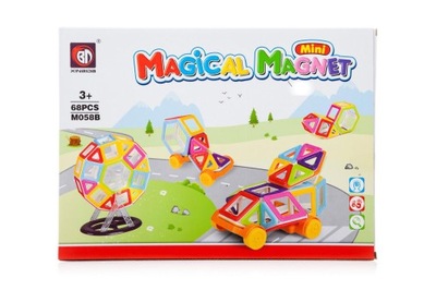 Klocki magnetyczne MAGICAL MAGNET MINI 68SZT 3+