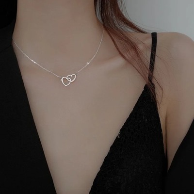 Fashion Hollow LOVE Heart Pendants Necklace For Wo