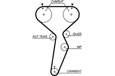 Gates 5514xs ремень распределительного вала фото №1