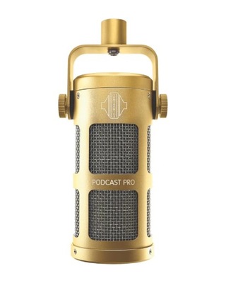 Mikrofon dynamiczny do podcastów – Sontronics PODCAST PRO Gold