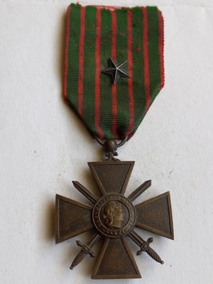 Krzyż Wojenny 1914 - 1915 z gwiazdką - Francja
