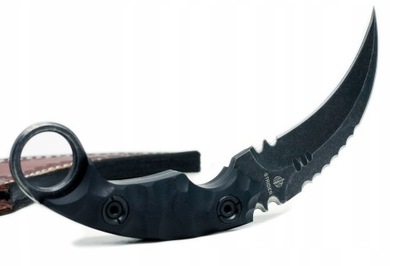 Karambit Pazur taktyczny nóż Strider D2 skóra etui