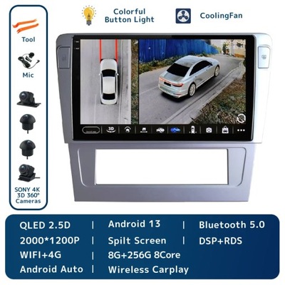 NAVEGACIÓN GPS PARA VW VOLKSWAGEN PASSAT B7 2004-2010 RADIO DE AUTOMÓVIL CARPLAY WIFI  