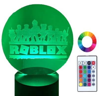 Lampka Nocna 3D LED Roblox Grawer Imię Prezent