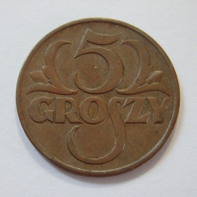 5 Groszy RP, 1938r. X340