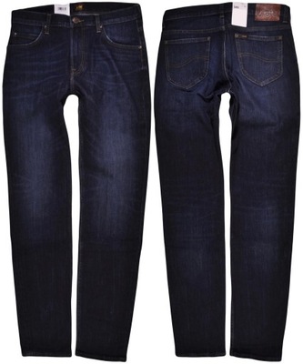 LEE spodnie SLIM navy jeans RIDER _ W30 L32