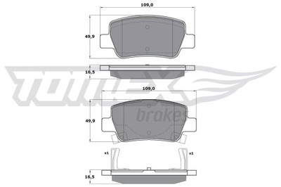 КОЛОДКИ HAM.TOYOTA AVENSIS 09- ЗАДНИЙ