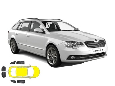 CORTINAS OSLONKI DEDYKOWANE SKODA SUPERB II UNIVERSAL  