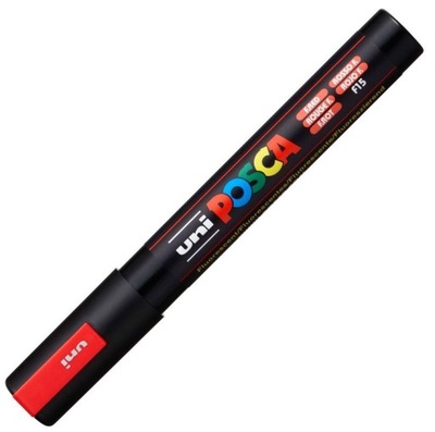 Marker z farbą UNI POSCA PC-5M czerwony fluo