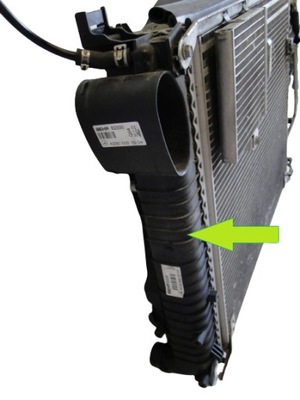 Mercedes sl 500 r230 230 перед  liftem радиатор воды жидкость фото №1