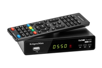 Tuner DVB-T2 H.265 HEVC Kruger&Matz dekoder