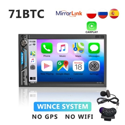 STYL 71BTC SW MC RADIO DE AUTOMÓVIL 2DIN CARPLAY 7  