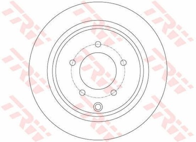 ДИСКИ ДИСКОВЫЕ ТОРМОЗНОЕ ЗАД TRW DF6177 фото