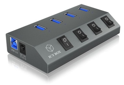 IcyBox IB-HUB1405C 4 portowy Hub Usb 3.0