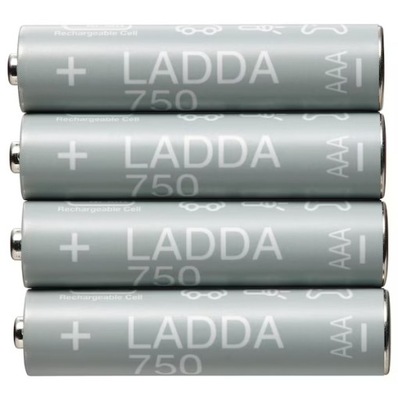 IKEA ladda AKUMULATORKI AAA baterie HR03 AAA 1.2V