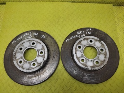 Ford mondeo mk3 2.0 d тормозные диски тормозные задняя фото №1