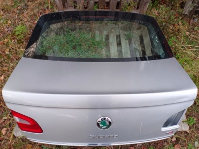 Крышка багажника задняя skoda superb хэтчбек hb ii przed lift серебристая фото №1