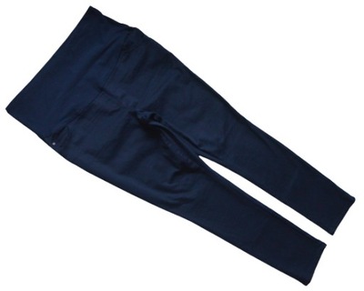 Spodnie jeansowe granatowe rurki wygodne elastyczne ciążowe 44/46