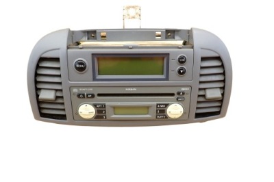 Nissan micra k12 03- радіо повний програвач cd сірі 7642346318 оригінальний номер фото №1