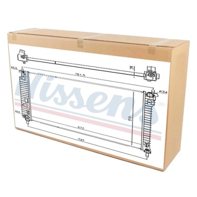 Радіатор двигуна wody chevrolet captiva 2.4 3.2 фото №1