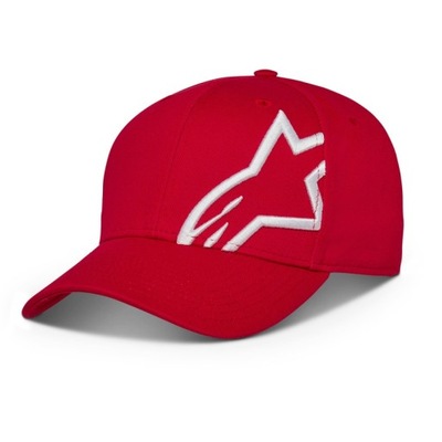 CZAPKA CON DASZKIEM ALPINESTARS CORP SNAP 2 RED/WHTE  