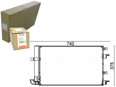 Behr hella конденсатор радиатор кондиционера behr h фото №1