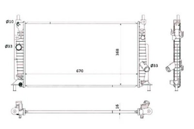 Nrf радиатор wody mazda 3 1.6 mzr bl фото №1