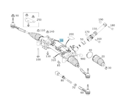 Оригинальная трансмиссия рулевая mb s-222 фото №1
