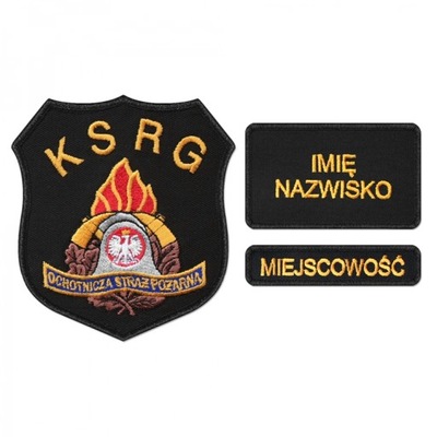 S19 KOMPLET Emblemat KSRG dla straży