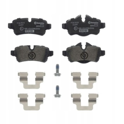 КОЛОДКИ BREMBO XTRA ЗАД МІНІ R56, R57, R58, R59, CL 