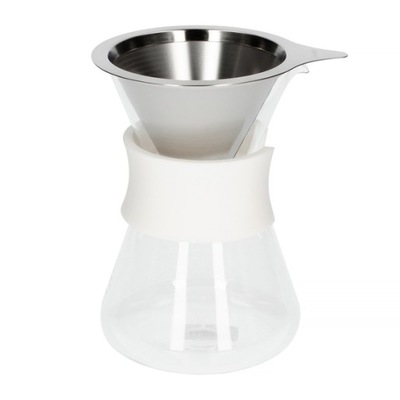 Hario Zestaw Glass Coffee Maker Biały