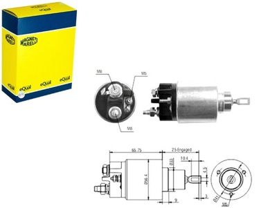 Выключатель электромагнитный, стартер magneti marelli 940113050208 фото №1