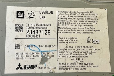 Модуль навигации cadillac escalade 23487128 2015 фото №1